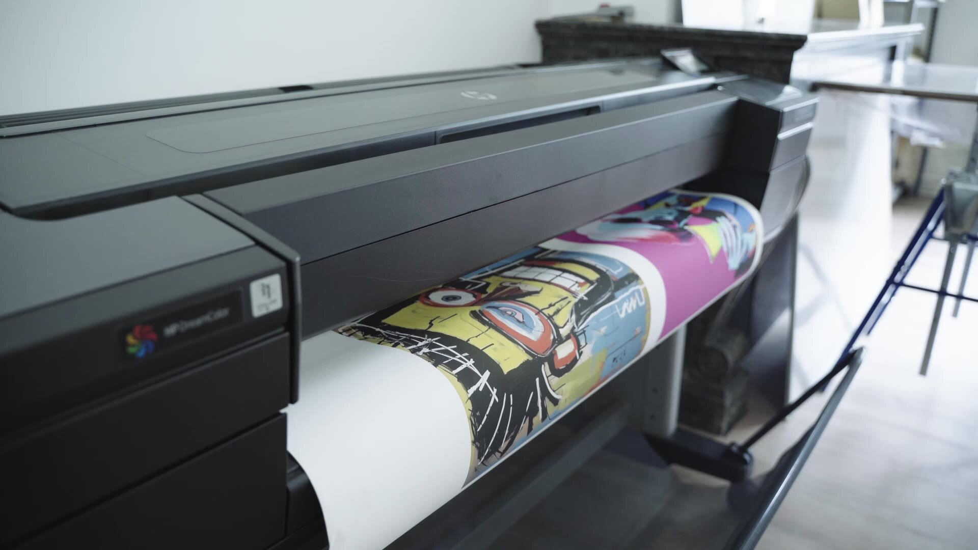 The Anton Haas studio in production: cutting, assembling and mounting the editions